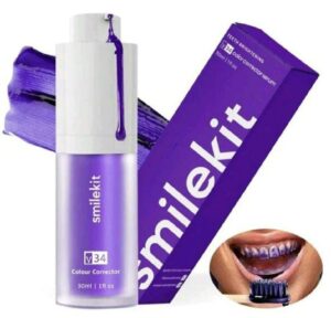 v34 color corrector serum purple toothpaste