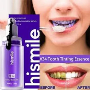 v34 color corrector serum purple toothpaste