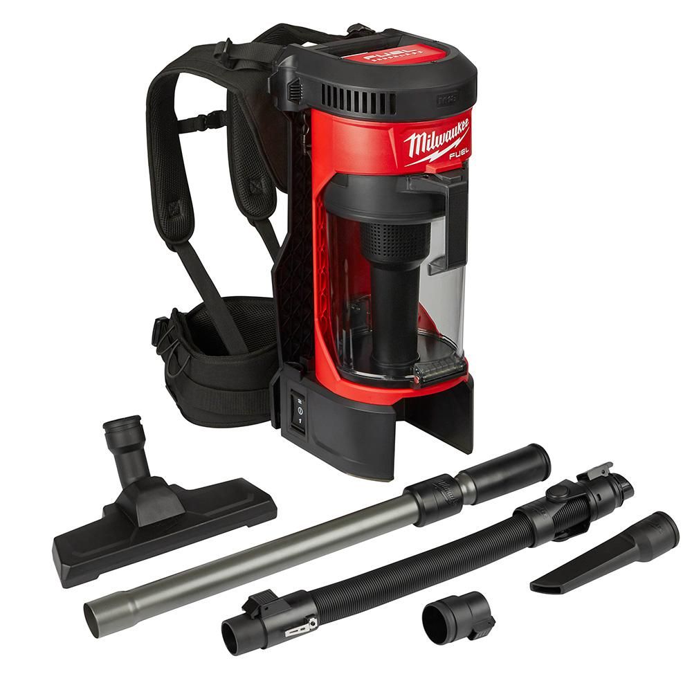 milwaukee m18 fuel 18 volt lithium ion brushless 1 gal. cordless 3 in 1 backpack vacuum (tool only)