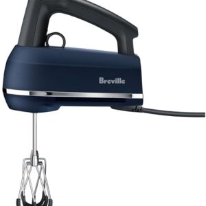 Home breville handy mixer bhm800dbl – 9 speed hand mixer with storage case, damson blue