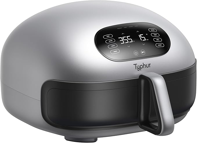 typhur dome 2 ai upgraded air fryer – extra large smart digital fryer with superior airflow, self cleaning pfas free basket, fits 12” pizza or 4 slice toast, quick & easy meals typhur dome 2 ai upgraded air fryer – extra large smart digital fryer with superior airflow, self cleaning pfas free basket, fits 12” pizza or 4 slice toast, quick & easy meals