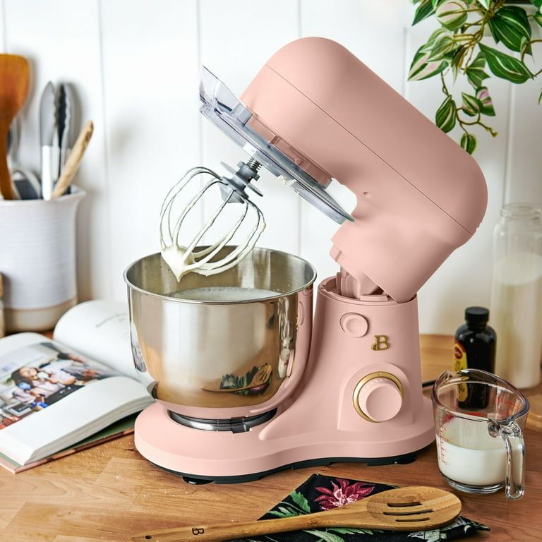 bella 3.5 qt. hand & stand mixer plum