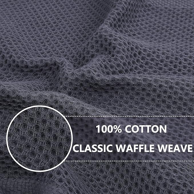 homaxy cotton waffle weave kitchen dish cloths, 6 pack homaxy cotton waffle weave kitchen dish cloths, 6 pack