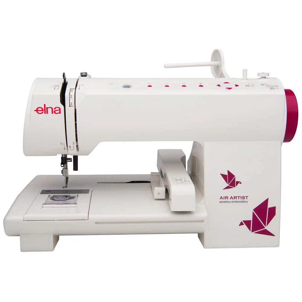 elna air artist wireless embroidery machine with 260 built in designs
