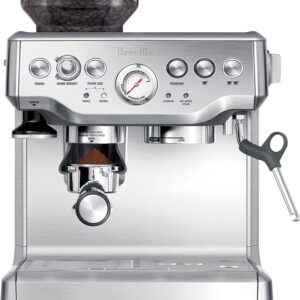 breville the barista express espresso machine with integrated grinder stainless steel