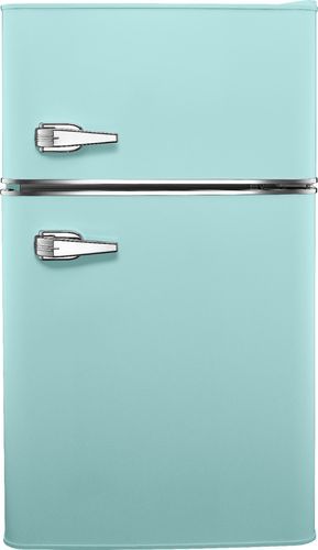 insignia™ 3.1 cubic ft. retro mini fridge mint green