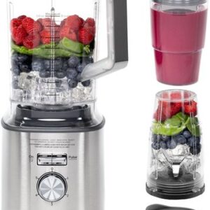 ge 5 speed 72 oz. blender w/ blender cups stainless steel