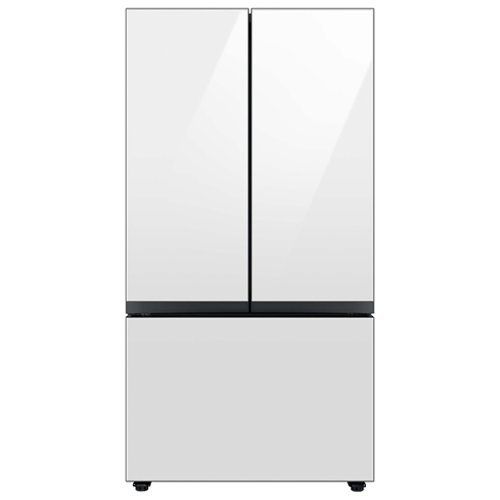 samsung bespoke 30 cu. ft. french door smart refrigerator with autofill water pitcher white glass