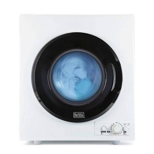 black+decker black+decker bced37 compact standard wall outlet portable electric dryer, small, white