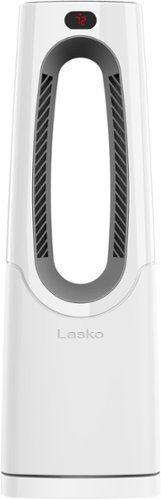 lasko 1500 watt bladeless ceramic tower space heater with timer and remote control white