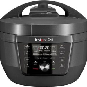 instant pot rio wide plus 7.5qt 7 in 1 electric pressure cooker & multi cooker black