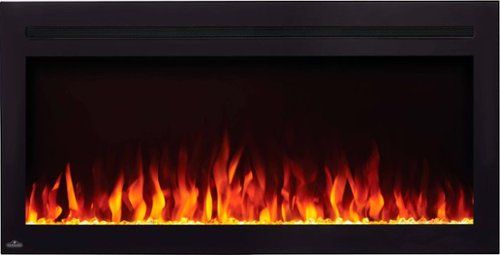 napoleon purview 42 inch wall hanging electric fireplace black
