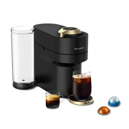 nespresso vertuo pop+ coffee and espresso maker by breville matte black