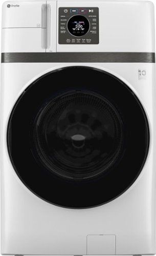 ge profile ultrafast 4.6 cu. ft. high efficiency smart front load combo electric washer & dryer with steam and ventless heat pump white ge profile ultrafast 4.6 cu. ft. high efficiency smart front load combo electric washer & dryer with steam and ventless heat pump white