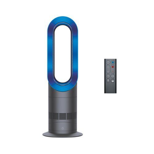 dyson hot+cool am09 smart tower air purifier, heater and fan iron/blue
