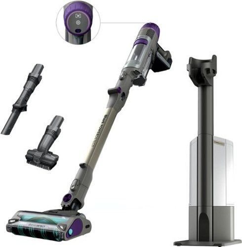 shark powerdetect™ clean & empty cordless stick vacuum & auto empty system with powerful suction dark gray shark powerdetect™ clean & empty cordless stick vacuum & auto empty system with powerful suction dark gray