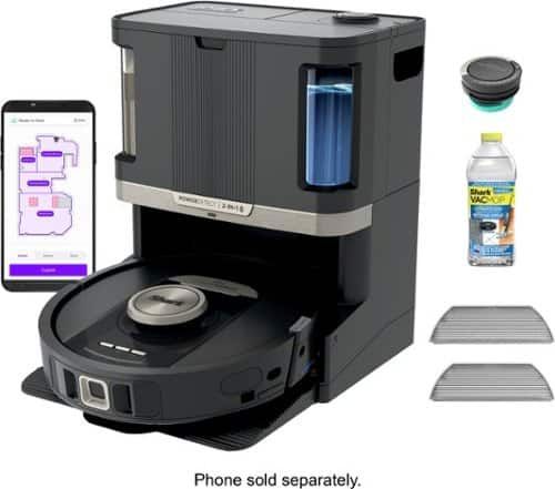 shark powerdetect nevertouch pro, self empty, self refill & self clean, robot vacuum and mop with bagless, 60 day capacity black shark powerdetect nevertouch pro, self empty, self refill & self clean, robot vacuum and mop with bagless, 60 day capacity black