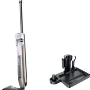 shark hydroduo with dirt reveal technology, cordless wet & dry hard floor cleaner picks up, mops, & scrubs stone metallic