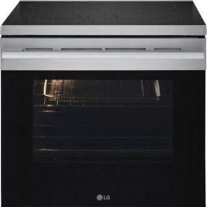 lg 6.3 cu. ft. freestanding electric true convection smart range with air fry and premium handle stainless steel lren6323ye