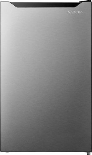insignia™ 4.4 cu. ft. mini fridge with door storage and energy star certification stainless steel