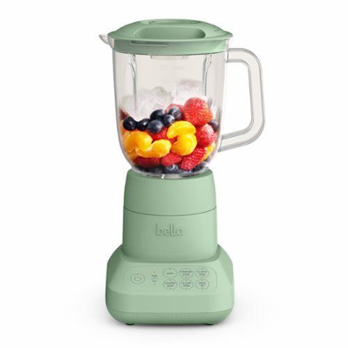 bella fits anywhere kitchenware: flip & store 48 oz. blender seaglass