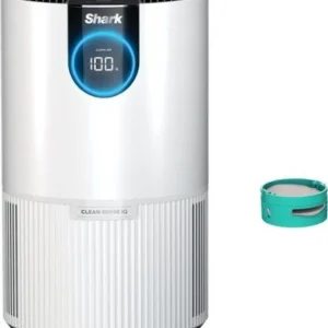 shark clean sense air purifier with odor neutralizer technology white