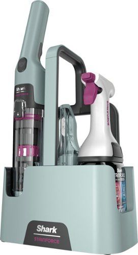 shark stainforce cordless portable spot & stain cleaner with dual activated cleaning solution hawaiian gray