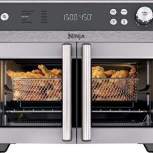 ninja french door premier air fryer, convection oven, toaster stainless steel