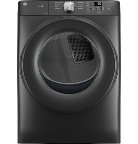 ge 7.8 cu. ft. stackable smart electric dryer with sanitize cycle carbon graphite ge 7.8 cu. ft. stackable smart electric dryer with sanitize cycle carbon graphite