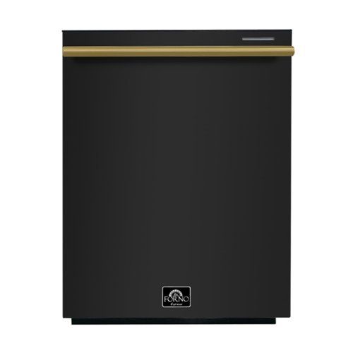 forno appliances pozzo 24" top control built in stainless steel tub dishwasher with 3rd rack and 49dba black